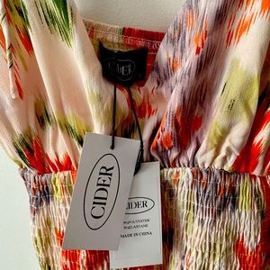 NWT CIDER Floral Summer Dress Size: Small